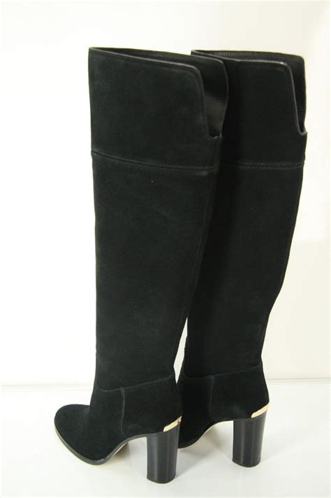 michael kors regina black suede boots|Michael Kors Regina Platform High.